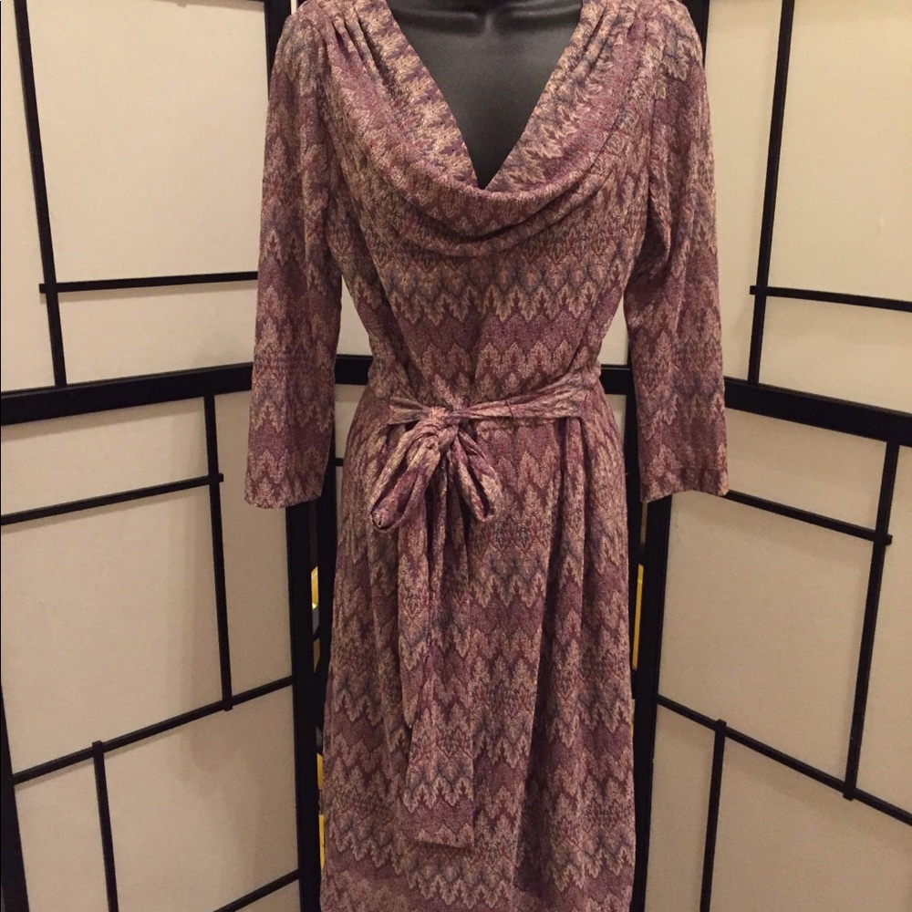 Pink Scoop neck dress